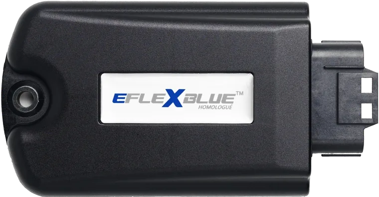 Boîtier eFlexBlue, marqué « Homologué »